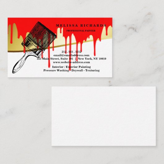 Painter Business Card 名刺 (正面/裏面)