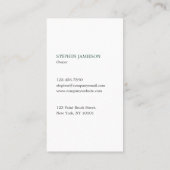 Painter & Decorator Dark Green and White 名刺 (裏面)