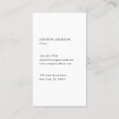 Painter & Decorator Minimal Charcoal Grey White 名刺 (裏面)