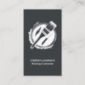 Painter & Decorator Service Grey and White  名刺 (正面)