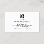 Painter Paint Roller Brush Icon 名刺 (裏面)