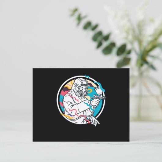 Painter Paint Spray Gun ポストカード (スタンド正面)