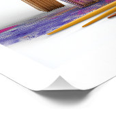 Painter Pug � Abstract Art Dog ポスター (コーナー)