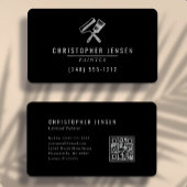 Painter QR Code Black Silver Rounded Painting 名刺