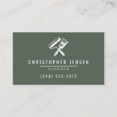 Painter QR Code Dark Green Painting 名刺 (正面)
