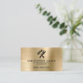 Painter QR Code Gold Black Metallic Painting 名刺 (スタンド正面)