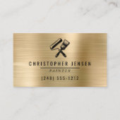 Painter QR Code Gold Black Metallic Painting 名刺 (正面)
