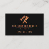 Painter QR Code Painting Business Black Copper 名刺 (正面)