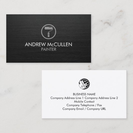 Painter Roller brush Icon 名刺 (正面/裏面)