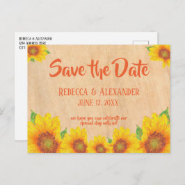 Painterly 素朴 Sunflower日付の保存 ポストカード