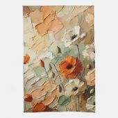 Painterly Bloomscape キッチンタオル (縦)