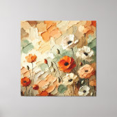 Painterly Bloomscape キャンバスプリント (正面)