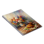 Painterly Floral Birria Tacos | Custom Monogram ノートブック (右側)