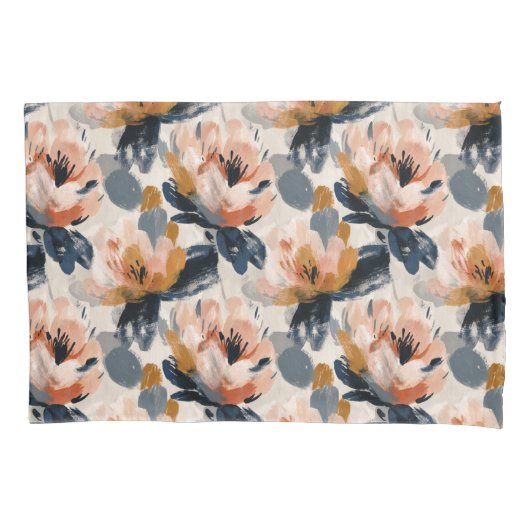 Painterly Floral Botanical 枕カバー (正面)