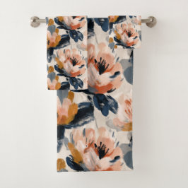 Painterly Floral Botanical Towel バスタオルセット