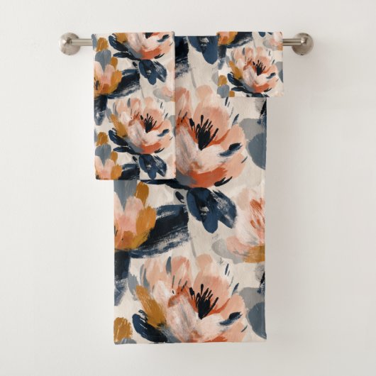 Painterly Floral Botanical Towel バスタオルセット (インサイチュ)