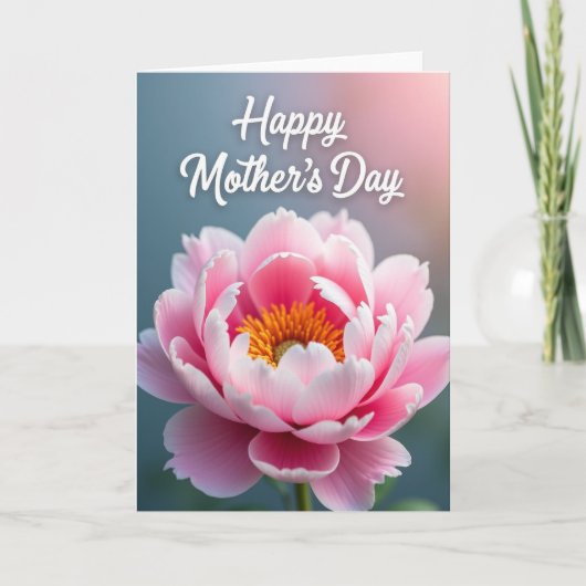 Painterly Floral Mothers Day Card カード (正面)