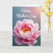 Painterly Floral Mothers Day Card カード (黄色い花)