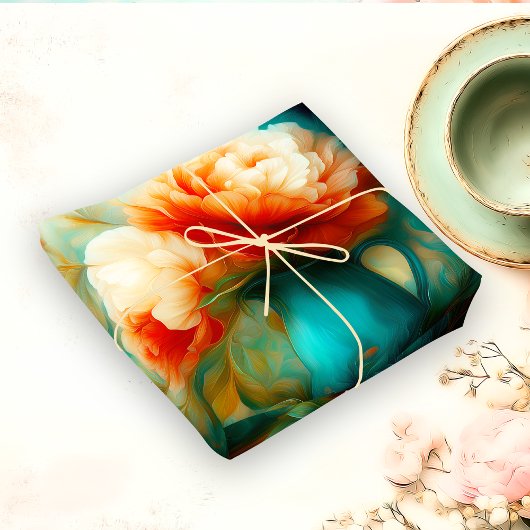 Painterly Floral Watercolor Tissue Paper 薄葉紙
