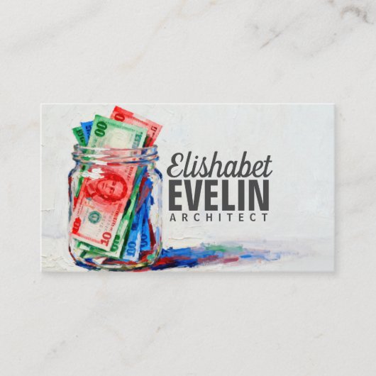 Painterly Glass Jar Filled A87 名刺 (正面)