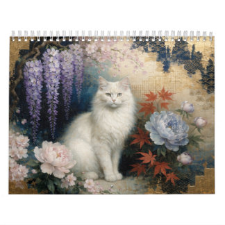Painterly Hanafuda × Wagara Cat Design カレンダー