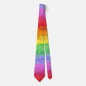 Painterly Impressionist Rainbow ネクタイ (正面)