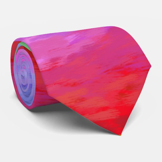 Painterly Impressionist Rainbow ネクタイ (ロール)