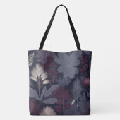 Painterly Plum Fig & Pampas Grass Autumn Tote Bag トートバッグ (裏面)
