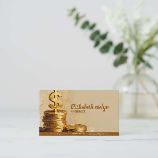 Painterly Stack of Gold Coins f632 名刺 (スタンド正面)
