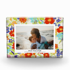 Painterly Wildflower Frame Mother's Day Gift Photo フォトブロック