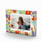 Painterly Wildflower Frame Mother's Day Gift Photo フォトブロック (右)