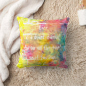 [Painter's Cloth]虹のネクタイ·ダイ·アクセント クッション (ブランケット)