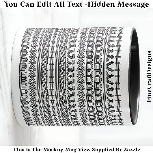 Painting Addict Hidden Message Funny Novelty 111B マグカップ