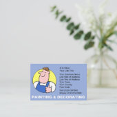 Painting and Decorating Cartoon Business Card 名刺 (スタンド正面)