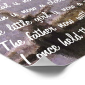 Painting and poem by Dale Candee “My little girl” ポスター (角)