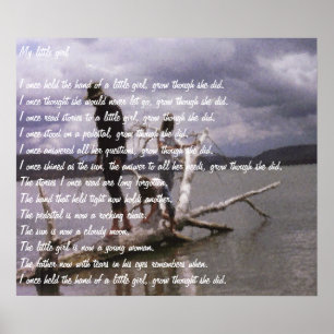 Painting and poem by Dale Candee “My little girl” ポスター