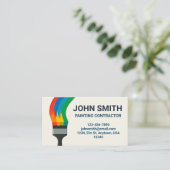 Painting Contractor Business Card 名刺 (スタンド正面)