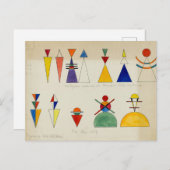 Painting Figurines by Wassily Kandinsky ポストカード (正面/裏面)
