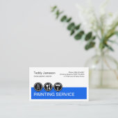 Painting Icons On Blue Painter Layer 名刺 (スタンド正面)