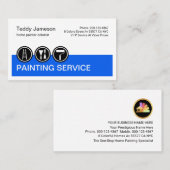 Painting Icons On Blue Painter Layer 名刺 (正面/裏面)