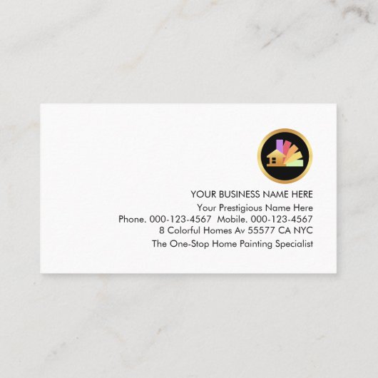 Painting Icons On Cyan Wall Layer 名刺 (裏面)