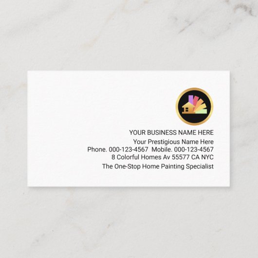 Painting Icons On Red Layer Painter 名刺 (裏面)