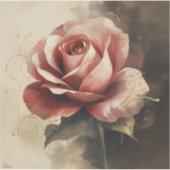 Painting Images featuring stylized blooming roses シール (正面)