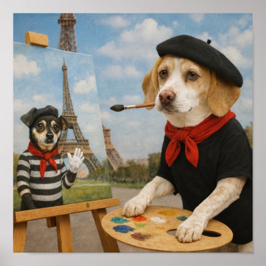 "Painting in Paris" ポスター (正面)