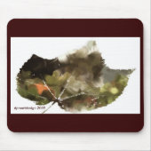 _Painting-leaf-dark、dpmartdesign 2009年 マウスパッド (正面)