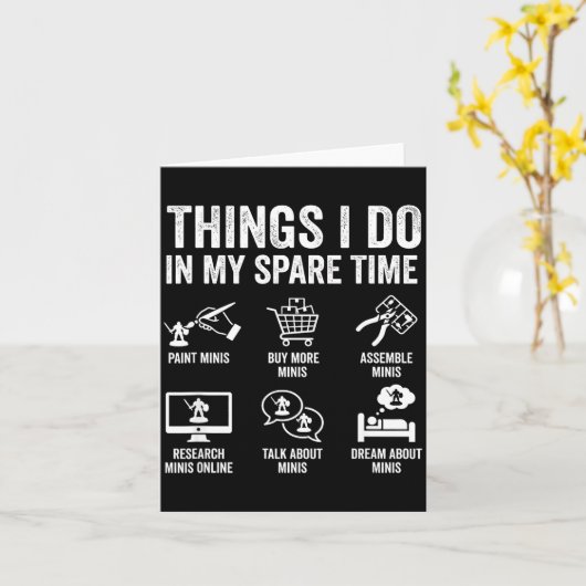 Painting Miniatures Tabletop Wargame Board Games E カード (黄色い花)