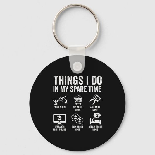 Painting Miniatures Tabletop Wargame Board Games E キーホルダー (正面)