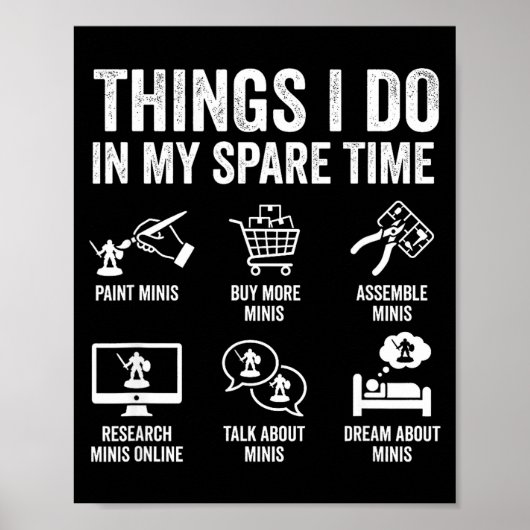 Painting Miniatures Tabletop Wargame Board Games E ポスター (正面)