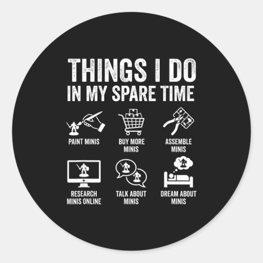 Painting Miniatures Tabletop Wargame Board Games E ラウンドシール (正面)