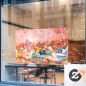 Painting of a woman title: The Afternoon ウィンドウサイン (カフェ窓)